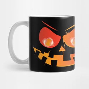 Pumpkin Evil Smiley Face Mug